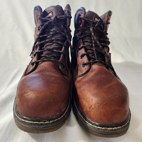 Craftsman Kryptor Men's 11 Wide Brown Steel Toe Waterproof Non Slip Work Boot - Picture 2 of 14